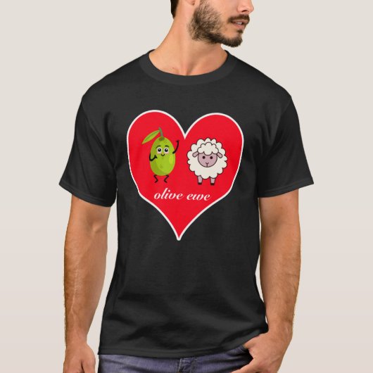 Cute Olive Ewe  Tell Someone I Love You T-shirt (Voorkant)