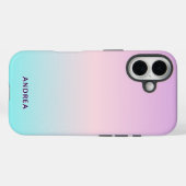 Cute Ombre Personalized Name Case-Mate iPhone Case (Achterkant (horizontaal))