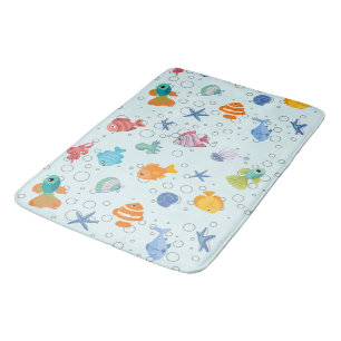 Cute Onderwater Zeedieren Badmat