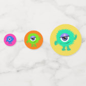 Cute One Eyed Monsters Confetti (Achterkanten)
