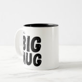 Cute One Hug Mug Personnalisé Nom Novelty Jumbo (Devant gauche)