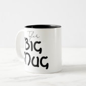 Cute One Huge Mug Custom Name Novelty Jumbo (Devant gauche)