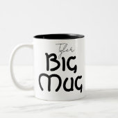 Cute One Huge Mug Custom Name Novelty Jumbo (Gauche)