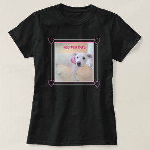 Cute One Photo Pink Puppy Dog T-shirt