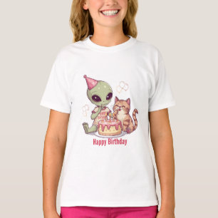 Cute Ontwerp voor Buitenlands Verjaardagsfeestje T-shirt