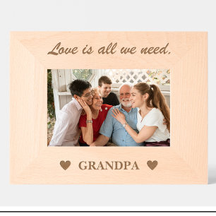 Cute Opa citaat op maat gemaakte houten fotolijstj Gegraveerde Lijstjes