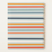 Cute Orange Blue Spring Rainbow Clouds Motif (Dos)