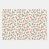 Cute Orange et Motif Feuille (Devant)