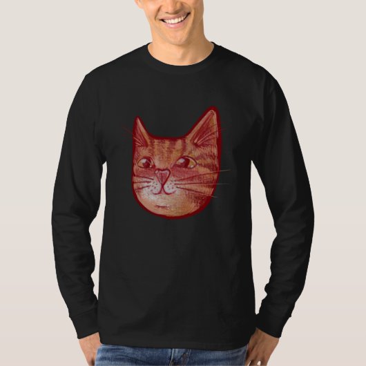 Cute orange kitty cat t-shirt (Voorkant)