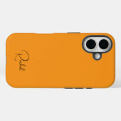 Cute Orange Personalized Name  Case-Mate iPhone Case (Achterkant (horizontaal))
