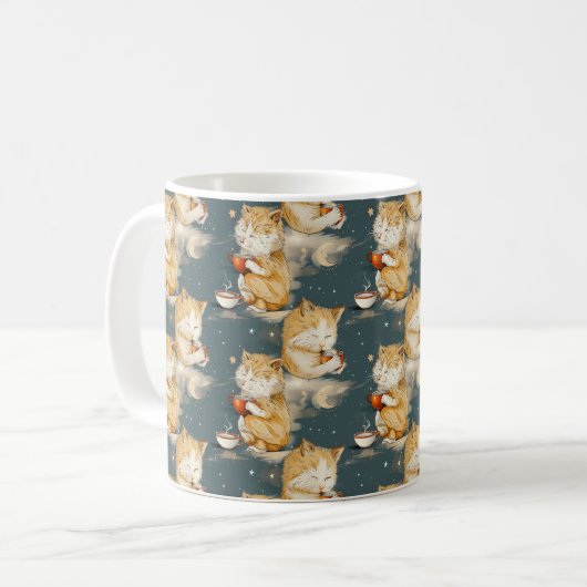 Cute Orange Tabby Café Mug (Devant gauche)