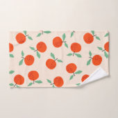 Cute oranges été orange serviette de bain (Serviette à main)