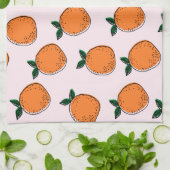 Cute Oranges Serviette de cuisine (Plié)