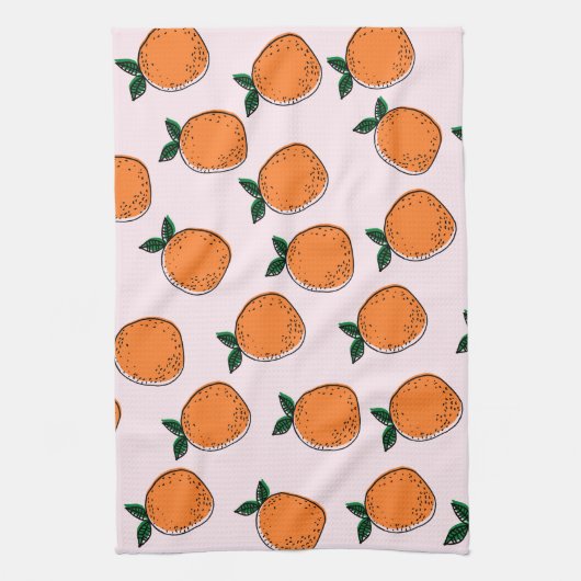 Cute Oranges Serviette de cuisine (Vertical)