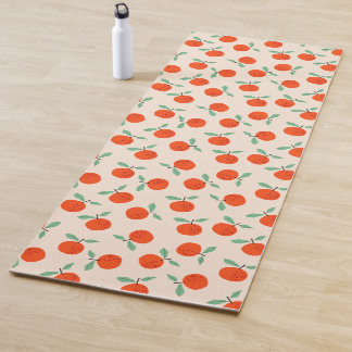 Cute oranges sweet fruit pattern  yogamat
