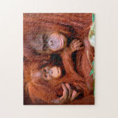 Cute Orangutan maman et bébé, Jigsaw Puzzle (Vertical)