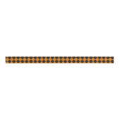 Cute Oranje Black Geometric Halloween Grosgrain Lint (Voorkant)