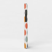 Cute Oranje Blue Leafy Botanical Monogram Patroon Case-Mate iPhone Case (Achterkant/links)