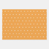 Cute Oranje Blue Spring Rainbow Clouds Pattern Inpakpapier Vel (Voorkant 3)
