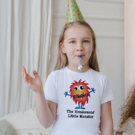 Cute Oranje Cartoon Monster Funny Fun voor kindere T-shirt