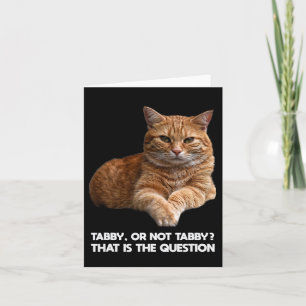 Cute Oranje Cat Kaart