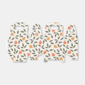 Cute Oranje en Leaves Pattern Bedankdoosjes (Uitgevouwen)