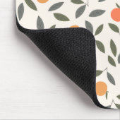 Cute Oranje en Leaves Pattern Muismat (Hoek)