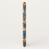 Cute Oranje Fox Animal Pattern Monogram Case-Mate iPhone Case (Achterkant/links)