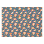 Cute Oranje Fox Animal Pattern Tafelkleed (Voorkant (Horizontaal))