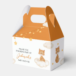 Cute Oranje Fox Baby shower Favor Box Bedankdoosjes