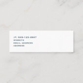 Cute Oranje Fox Pattern Illustratie Mini Visitekaartje (Achterkant)