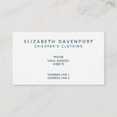 Cute Oranje Fox Pattern Illustratie Visitekaartje (Achterkant)