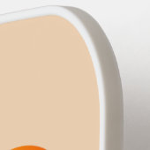 Cute Oranje Gender Neutral Pumpkin Custom Pickleball Paddle (Links Detail)