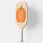 Cute Oranje Gender Neutral Pumpkin Custom Pickleball Paddle (Links)