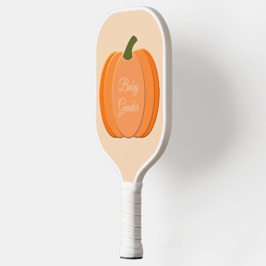 Cute Oranje Gender Neutral Pumpkin Custom Pickleball Paddle (Links)