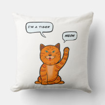 Cute oranje kat zegt "Meow". Tijger 2022 T-Shirt