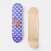 Cute Oranje Llama Skateboard (Voorkant)