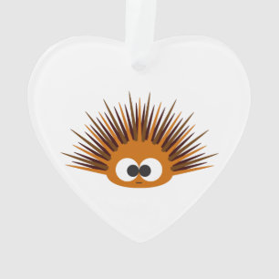 Cute Oranje Zee Urchin Ornament