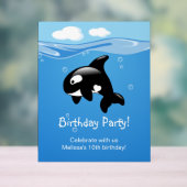 Cute Orca Baleine fête d'anniversaire (Neutre)
