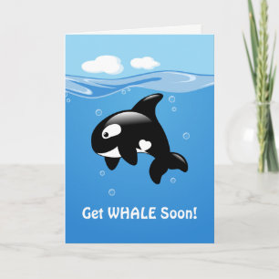 Cute Orca Get WHALE (Wel binnenkort) Kaart