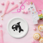 Cute Orca Whale Papieren Bordje (Feest)