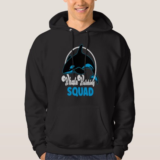 Cute orca whale watching Squad Hoodie (Voorkant)
