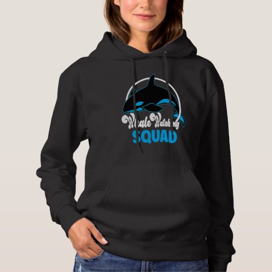 Cute orca whale watching Squad Hoodie (Voorkant)