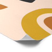 Cute Organic Rainbow Stripes Seamless Pattern Poster (Hoek)