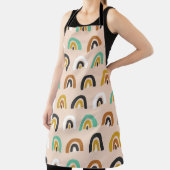 Cute Organic Rainbow Stripes Seamless Pattern Schort (Insitu)