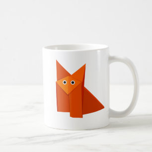 Cute Origami Fox Children's Koffiemok