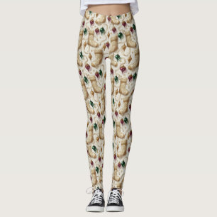 Cute Ornaments Erfstuk Kousen Kerst Leggings