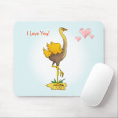 Cute ostrich muismat (Met muis)
