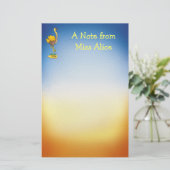 Cute ostrich - Stationery Briefpapier (Staand voorkant)