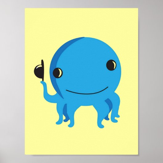 Cute Oswald The Octopus Poster (Voorkant)